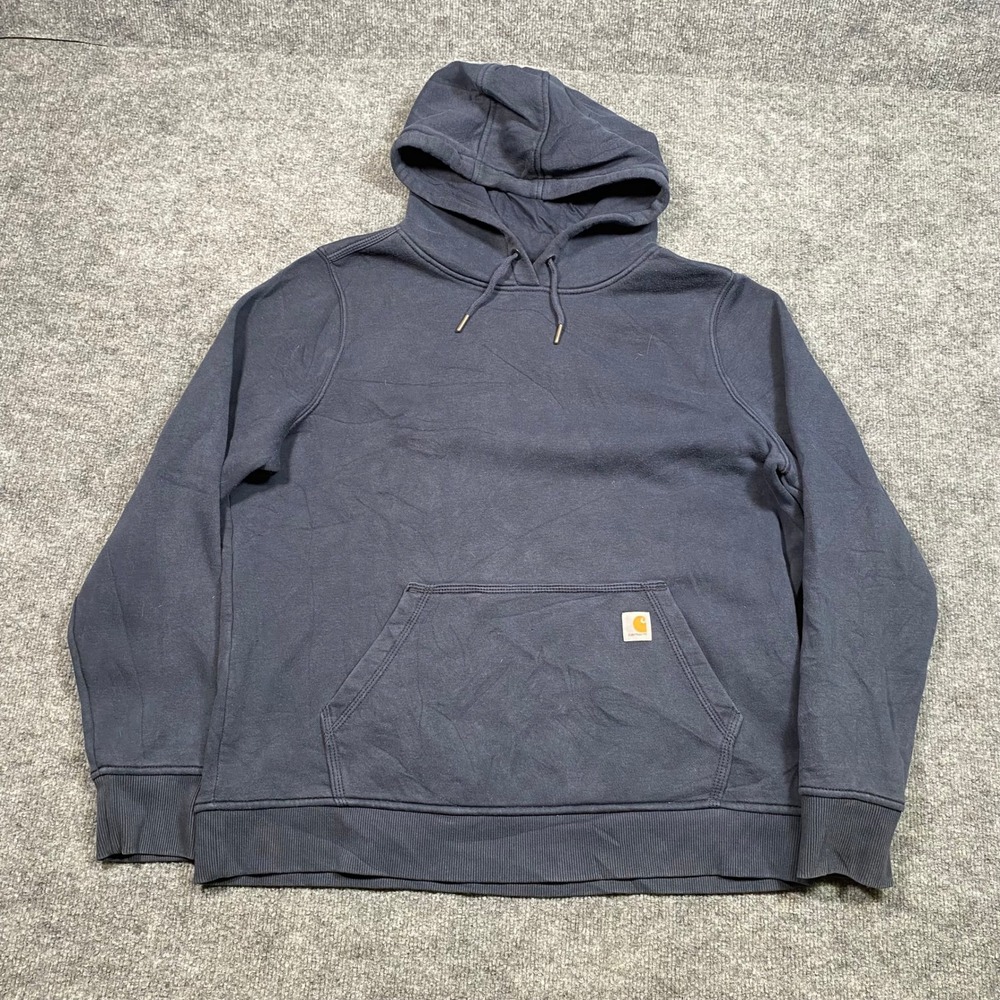 Carhartt Girls XL 16-18 Relaxed Fit Hoodie Navy Blue Pullover 102790-412